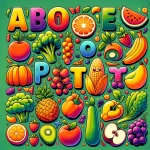 Aprendiendo con Alegría - El Alfabeto a Través de Frutas y Verduras