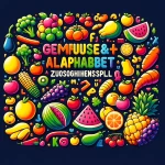 Farbenfrohes Lernspiel: Das Alphabet durch Obst und Gemüse spielerisch entdecken