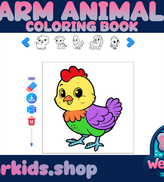 Coloring Book-Farm Animals