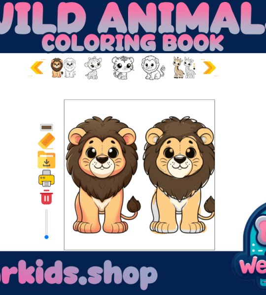 Coloring Book - Wild Animals