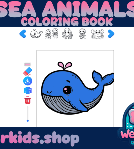 Coloring Book - Sea Animals