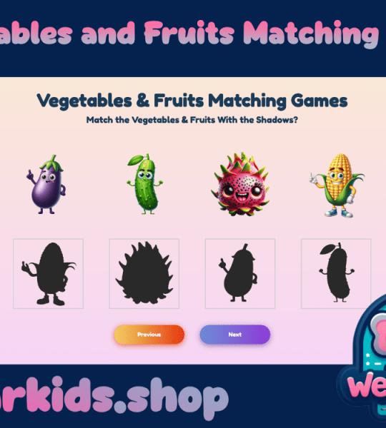 Discover Healthy Fun: Vegetables & Fruits Matching Game – A Fresh Way to Learn
