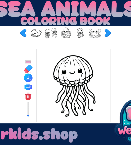 Coloring Book - Sea Animals