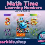 Learning Numbers Matching Game, Numbers , Homeschool, Toddler, Preschool and Kindergarten Activity, Worksheet